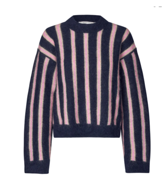 Second Female Noela Knit O-neck Carbon