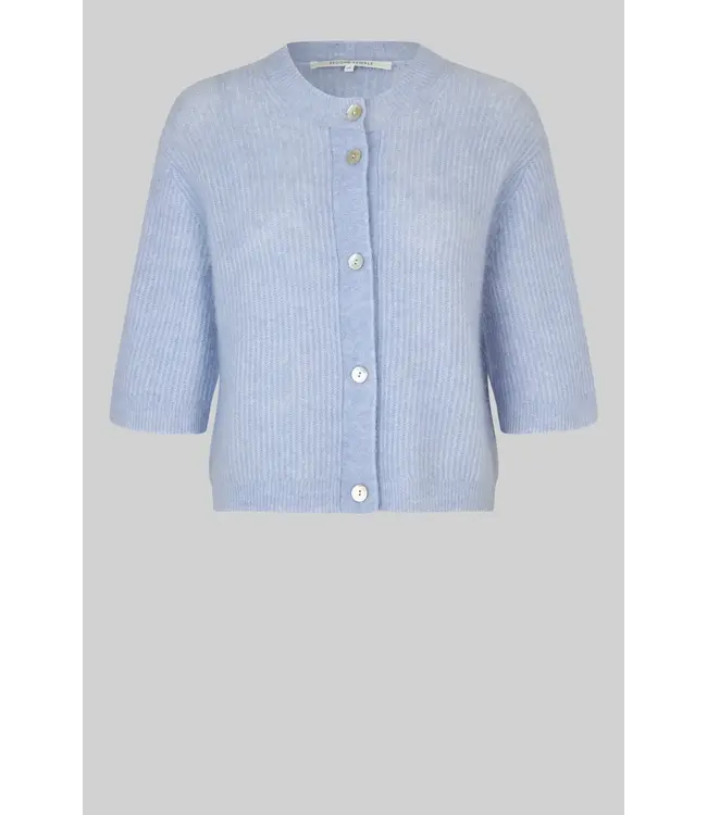 Second Female Andrea Knit Cardigan Brunnera Blue