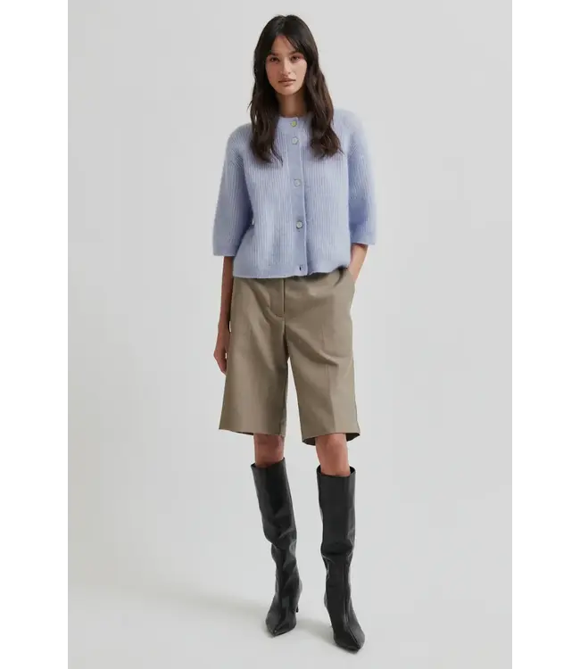 Second Female Andrea Knit Cardigan Brunnera Blue