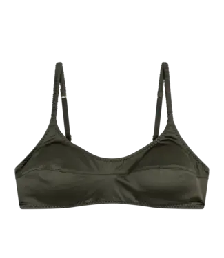 Love Stories Tori Satin Bra Dark Green