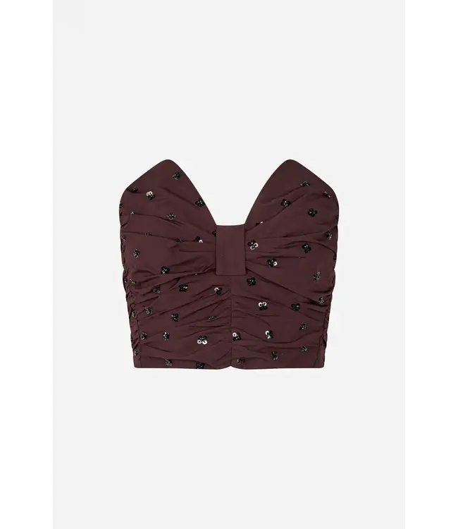 Baum und Pferdgarten Meila Top Deep Burgundy Sequins