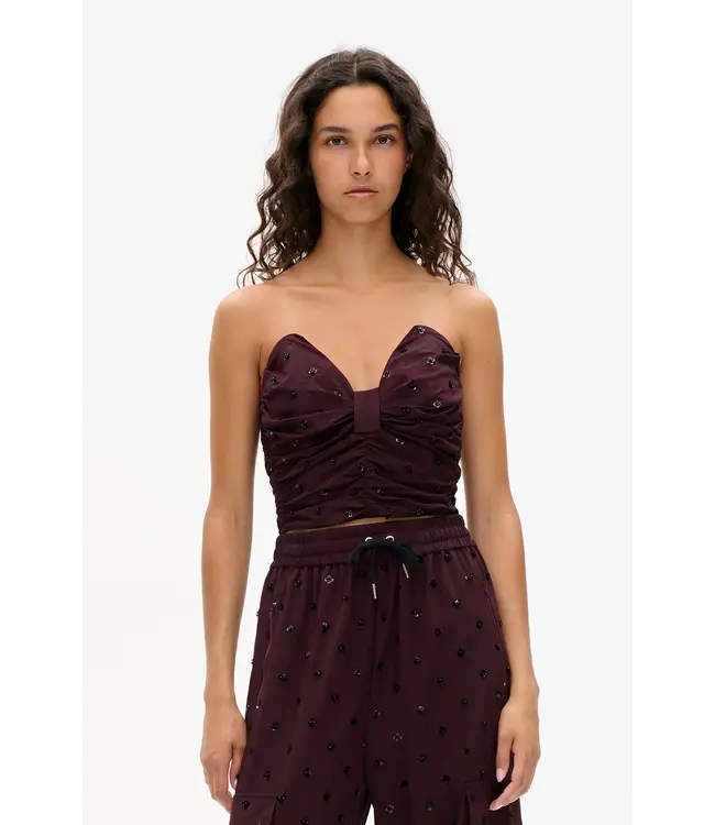 Baum und Pferdgarten Meila Top Deep Burgundy Sequins