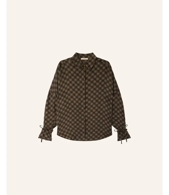 Sessùn Armanchecks Blouse Moss Wood