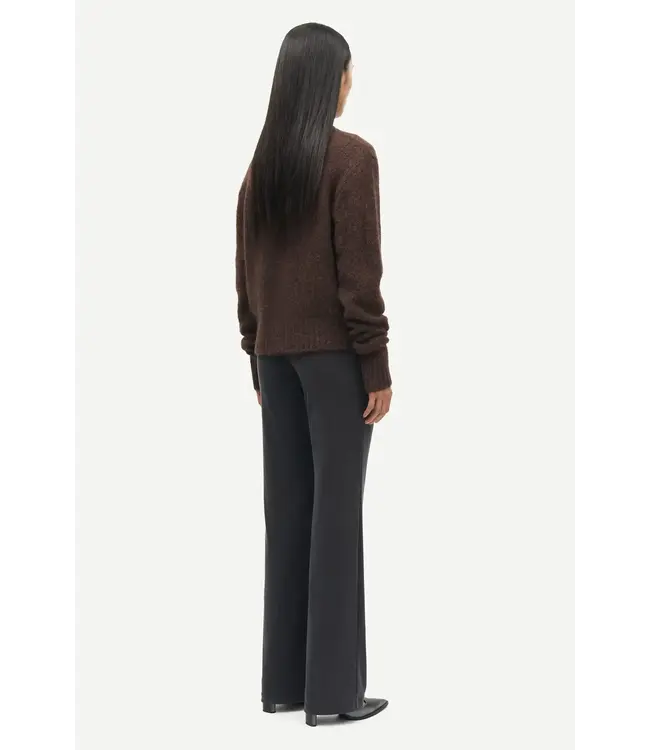 Samsøe Samsøe Sajeanine Zip Cardigan Black Coffee