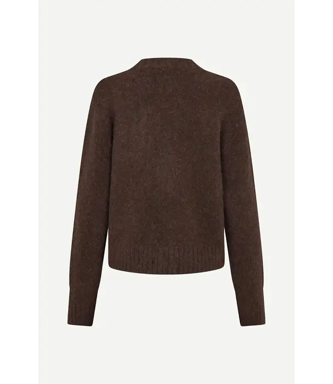 Samsøe Samsøe Sajeanine Zip Cardigan Black Coffee