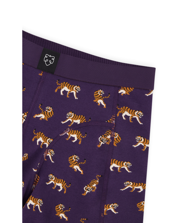 A-dam Boxer Brief Purple Tigers