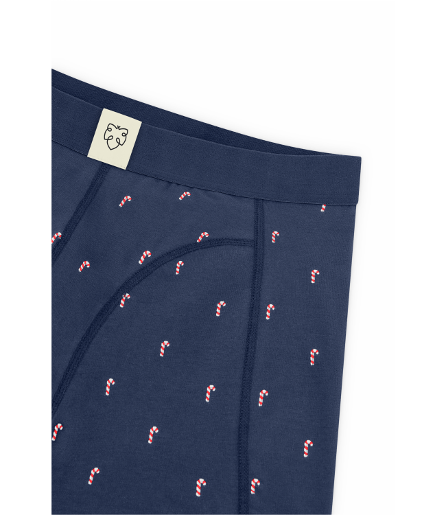 A-dam Boxer Brief Navy Candy Cane