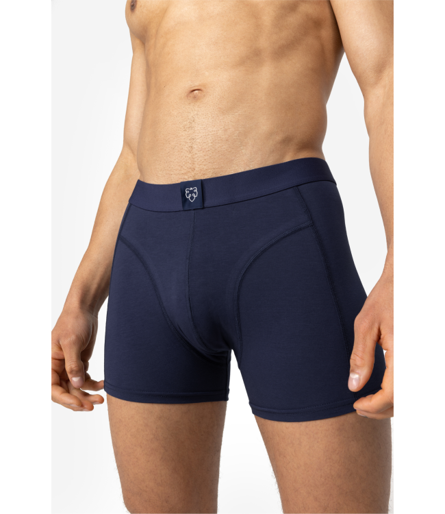 A-dam Boxer Brief 3P Dark Navy Solid