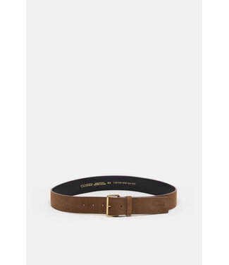 Closed Belt Suede 757  Dark Brown