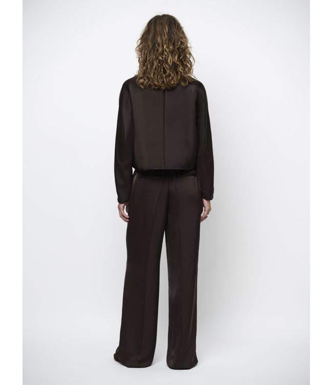 Dante 6 Jules Satin Smart Pants Espresso Brown