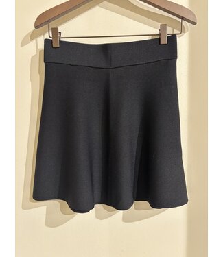Second Female Flashy Knit Skirt Black