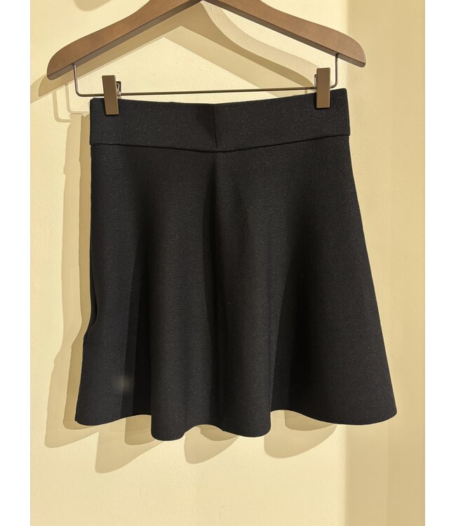 Second Female Flashy Knit Skirt Black
