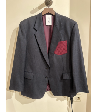 attire Blazer Pocket Black / Red