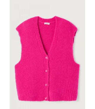 American Vintage Zolly SS Gilet Pink Fluo Chine