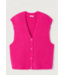 American Vintage Zolly SS Gilet Pink Fluo Chine