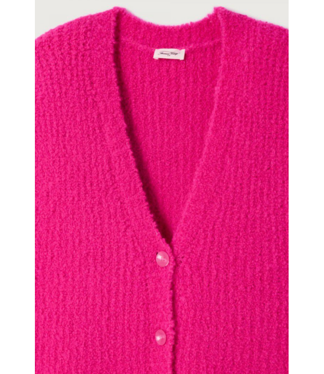 American Vintage Zolly SS Gilet Pink Fluo Chine