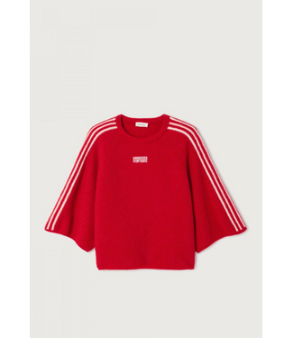 American Vintage Vitow Pull 3/4 Carmin Chine