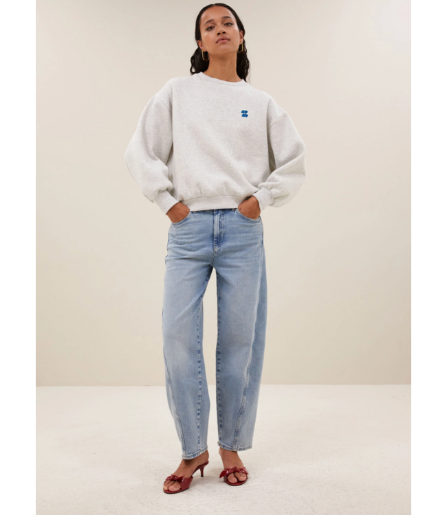 By Bar Bibi Lucky Everyday Sweater Light Grey Melange