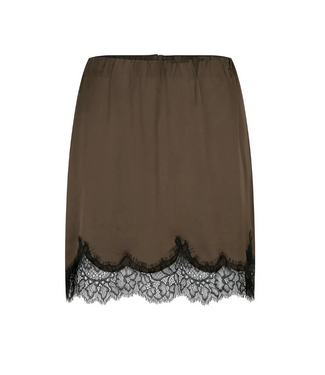 Second Female Lacia Contrast Mini Skirt Wren