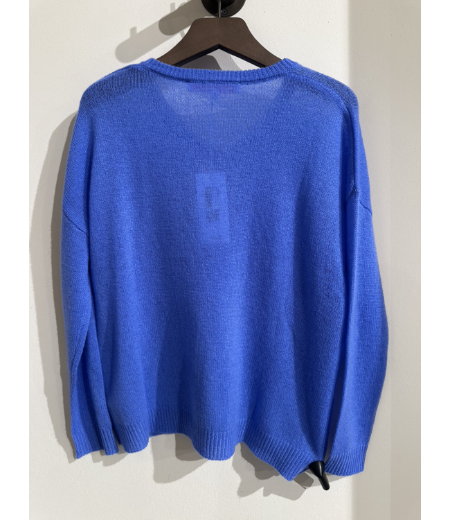 Absolut Cashmere Angelica Pull Longsleeve Col Marina Blue