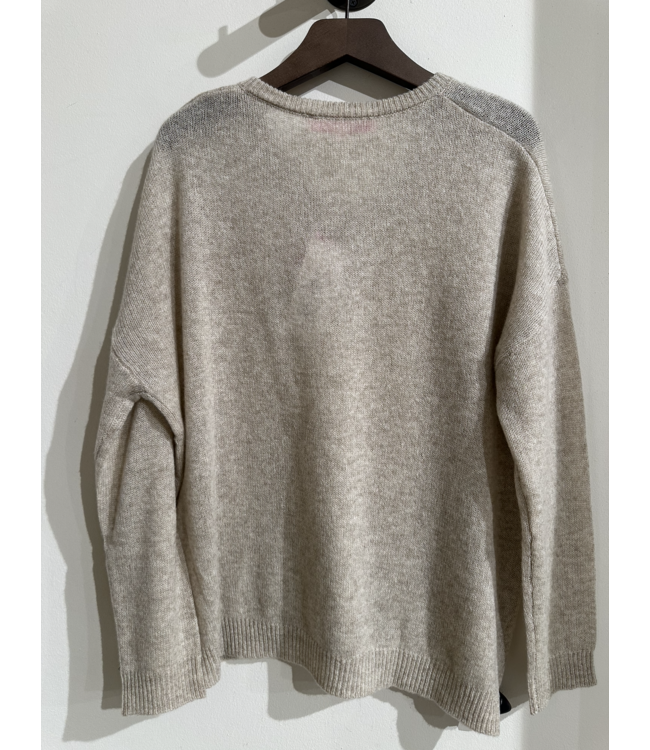 Absolut Cashmere Angelica Pull Longsleeve Col Oatmeal