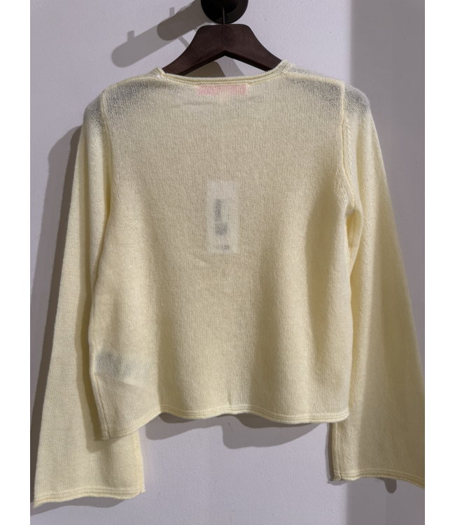 Absolut Cashmere Maggie Pull Col Rond Limelight