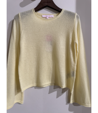 Absolut Cashmere Maggie Pull Col Rond Limelight