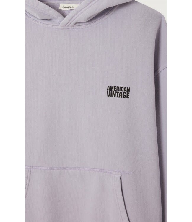 American Vintage Plizzy Hoodie Vintage pastel lila
