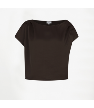 Dante 6 Roam Satin Drapey Top espresso  Brown