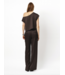 Dante 6 Roam Satin Drapey Top espresso  Brown
