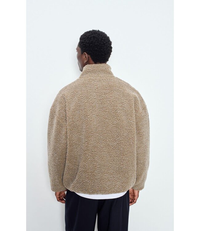 American Vintage Hoktown jacket zip muscade chine