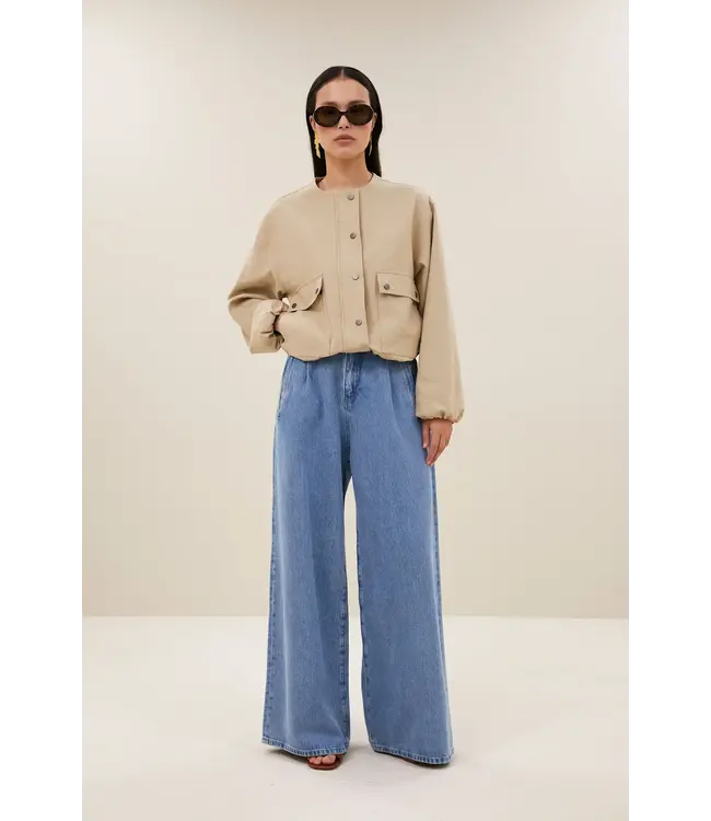 By Bar Maggie Canvas Jacket Dark Sand