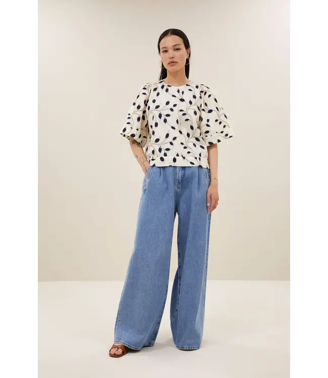 By Bar Olivia Botanic Blouse Midnight