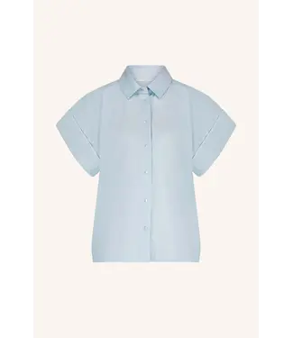 By Bar Pixie Chambray Blouse Light Blue