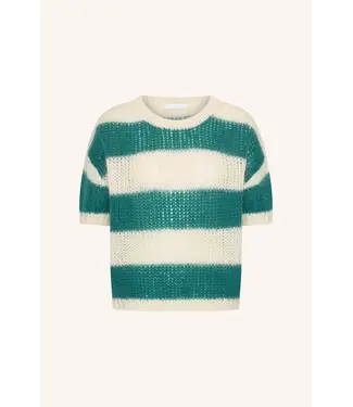 By Bar Nino Astro Stripe Pullover Teal