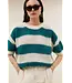 By Bar Nino Astro Stripe Pullover Teal