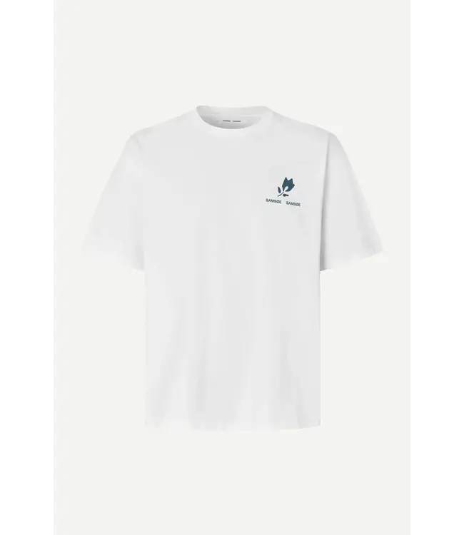 Samsøe Samsøe Sacohen t-shirt blue stamp