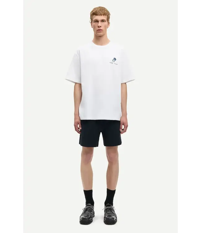 Samsøe Samsøe Sacohen t-shirt blue stamp