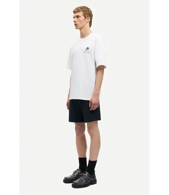 Samsøe Samsøe Sacohen t-shirt blue stamp