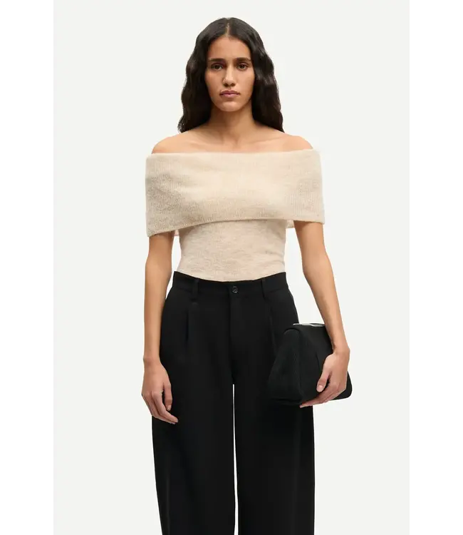 Samsøe Samsøe Saharper pleat trousers black