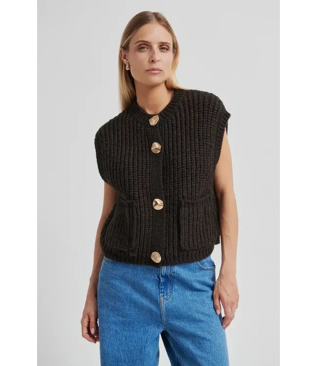 Second Female Ulrikke knit cardigan soft beige