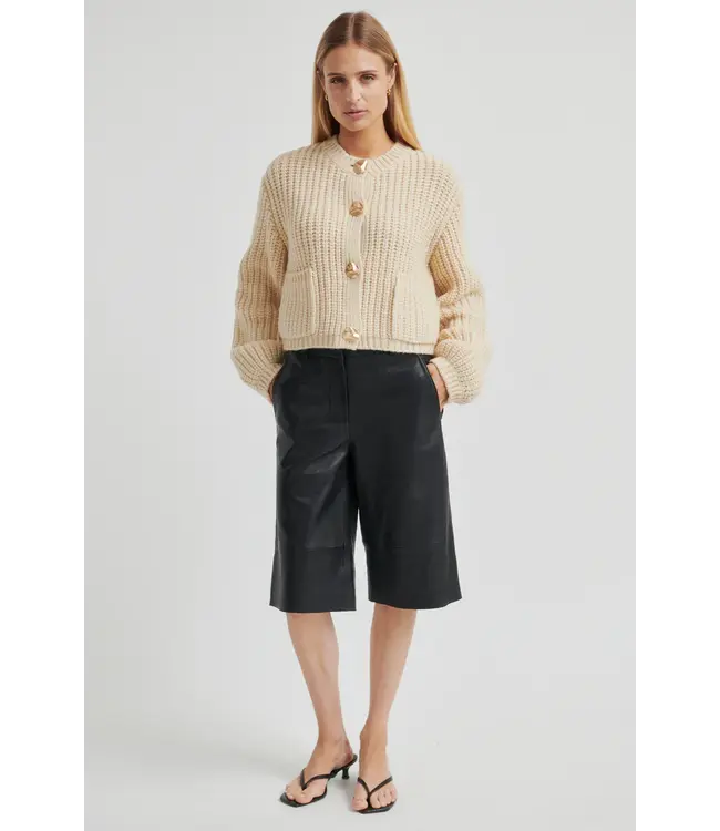 Second Female Ulrikke knit cardigan soft beige