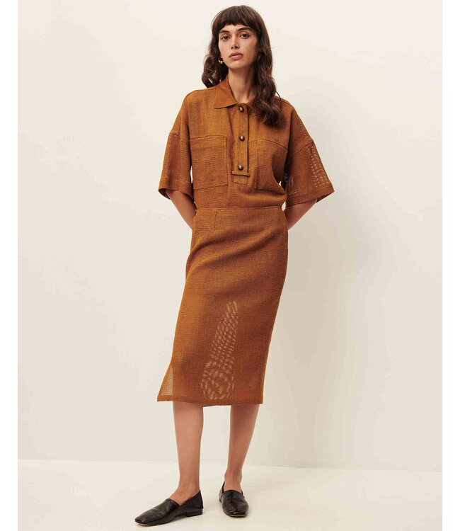 Sessùn Paulo Shirt Amber Brown