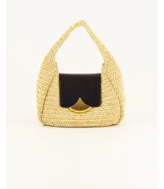 Sessùn Copy of Theao Mimi bag with oval buckle black