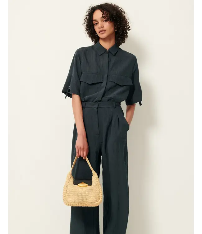 Sessùn Copy of Theao Mimi bag with oval buckle black