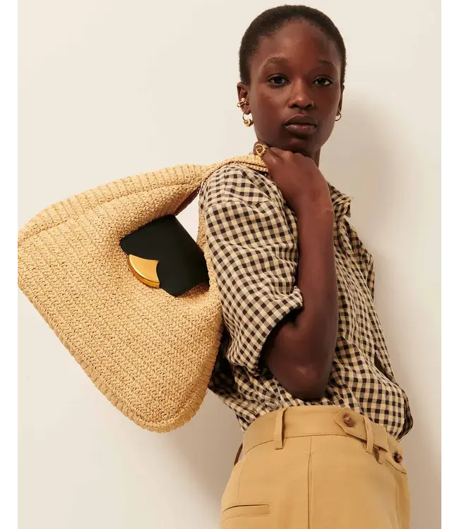 Sessùn Copy of Theao bag with oval buckle black