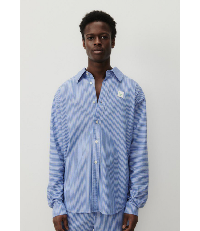 American Vintage Zatybay  Shirt Blue Stripe