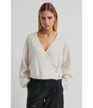 Second Female Gaby wrap knit soft beige