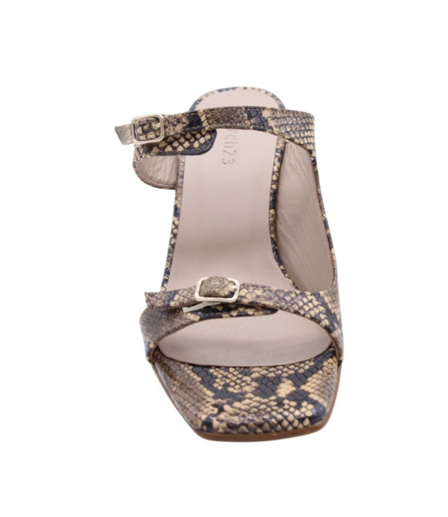 March 23 Monaco Heels Bronze Python