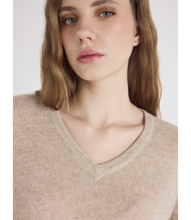 Absolut Cashmere Angelica Pull Longsleeve Col Oatmeal